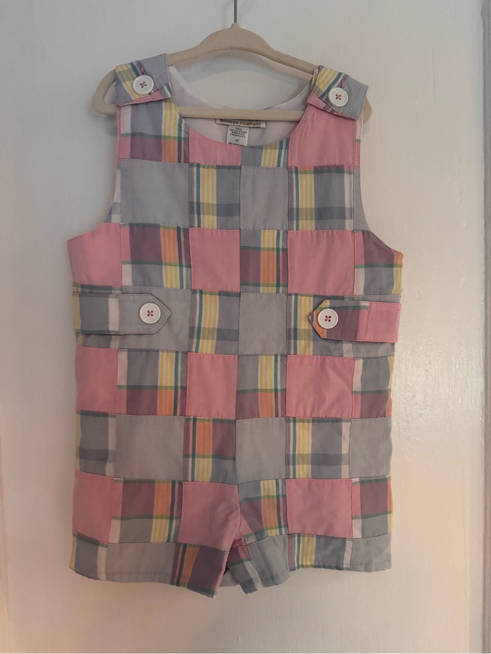 TBBC Vintage Patchwork Jon Jon. Size 2T